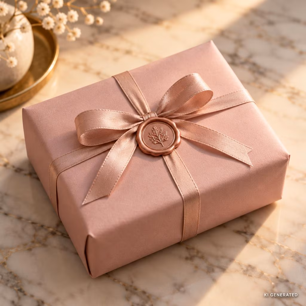 Geschenkverpackung mit Siegel